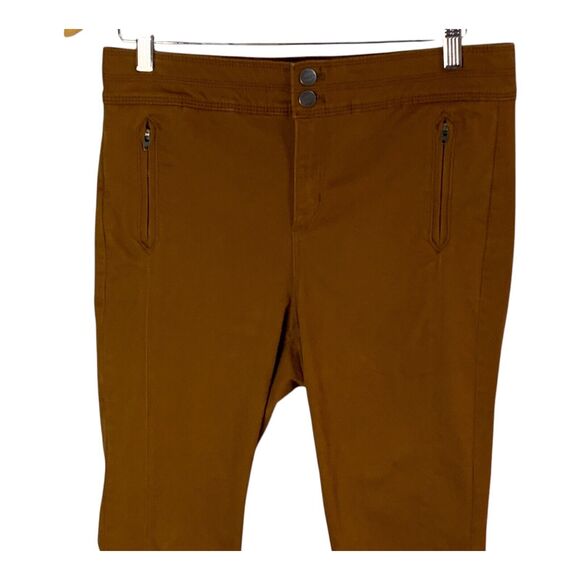 LOFT Women's Made and Loved Pants SIZE 30 / 10 Skinny Faux Suede Modern Capris - Picture 2 of 13